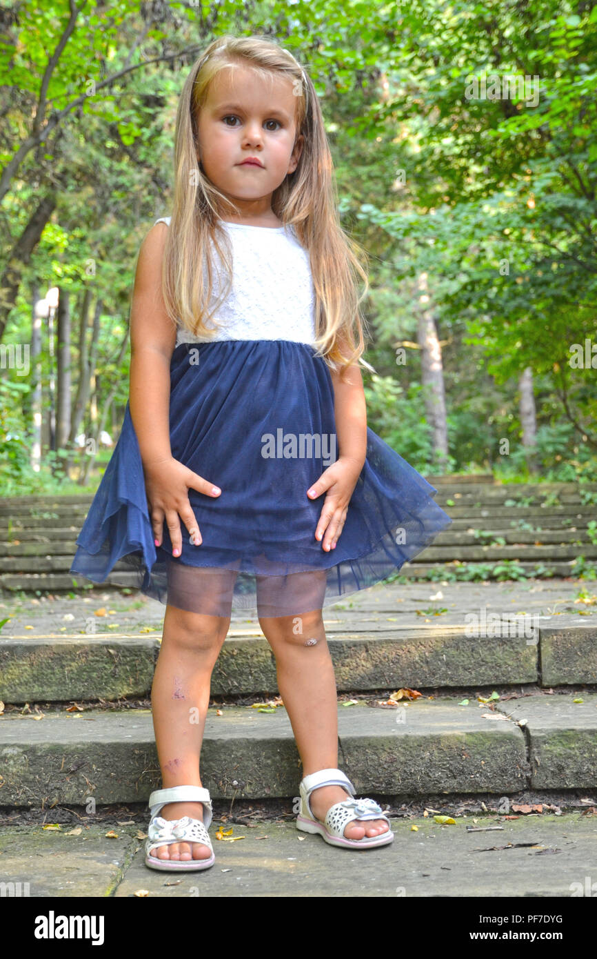 Portrait of 3 and a half years old girl Stock Photo Alamy