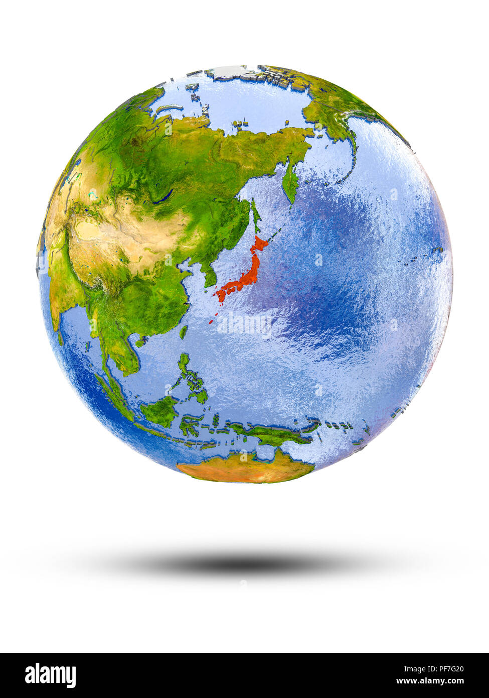 Japan On Globe High Resolution Stock Photography And Images Alamy