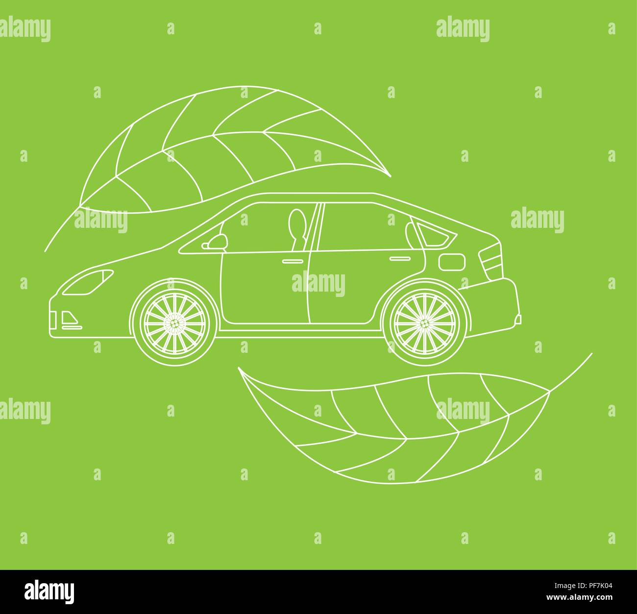 automotive industry car vehicle ecology environmental Stock Vector ...