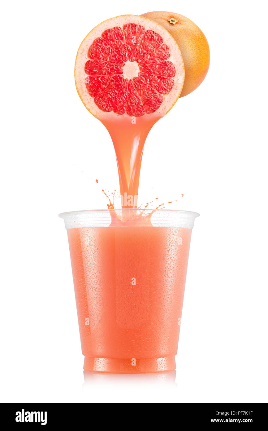 https://c8.alamy.com/comp/PF7K1F/pure-grapefruit-juice-pouring-out-from-fruit-into-plastic-cup-isolated-on-white-background-PF7K1F.jpg