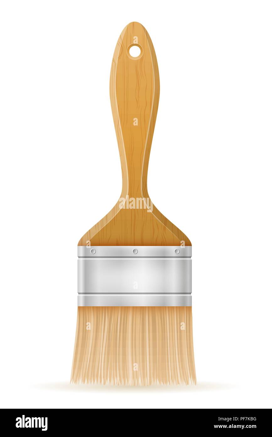 paint brush vector illustration isolated on background Stock Vector ...