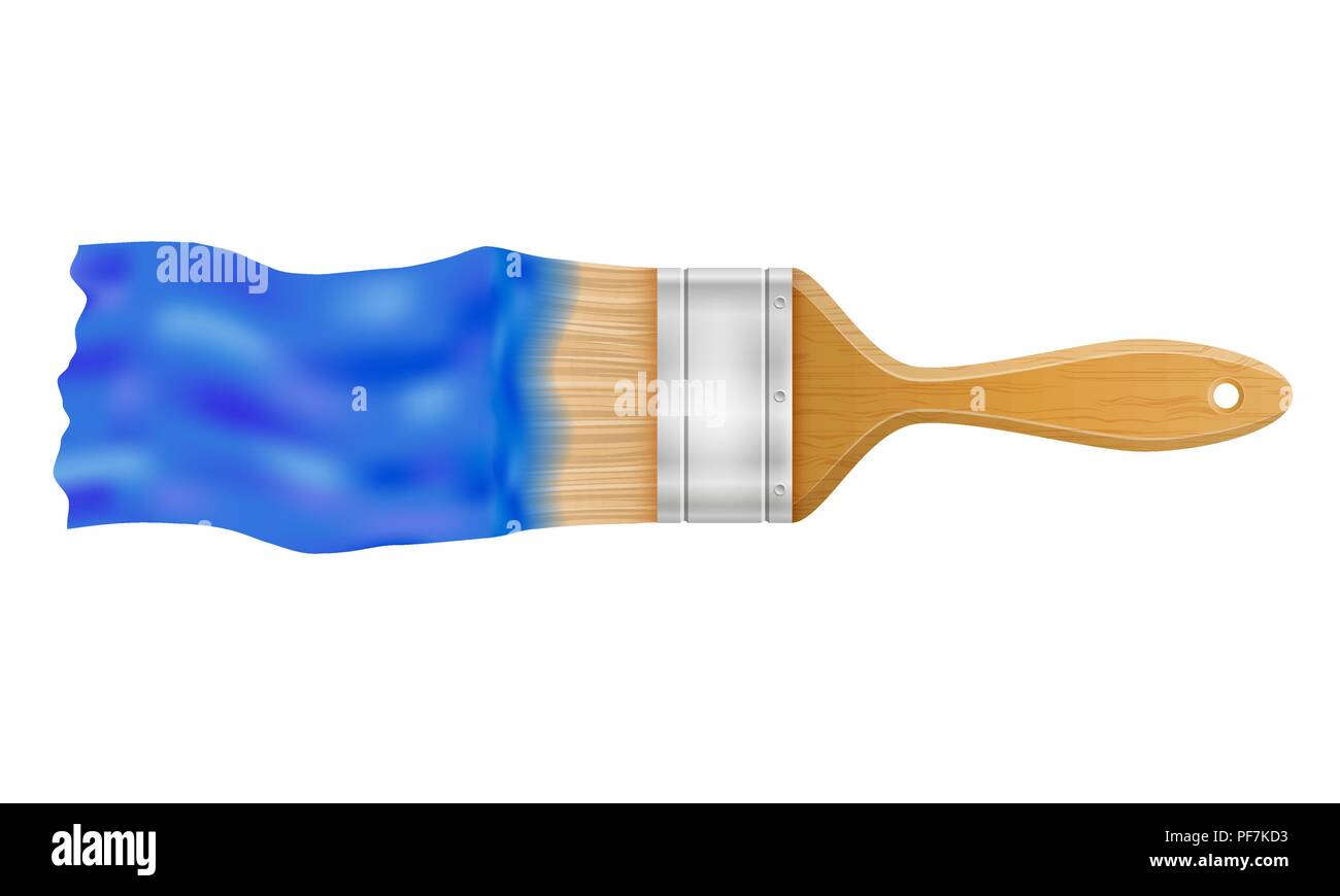 paint brush vector illustration isolated on background Stock Vector ...