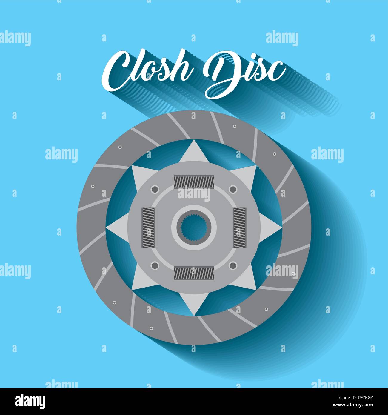 automotive industry clutch plate auto spare part Stock Vector Image