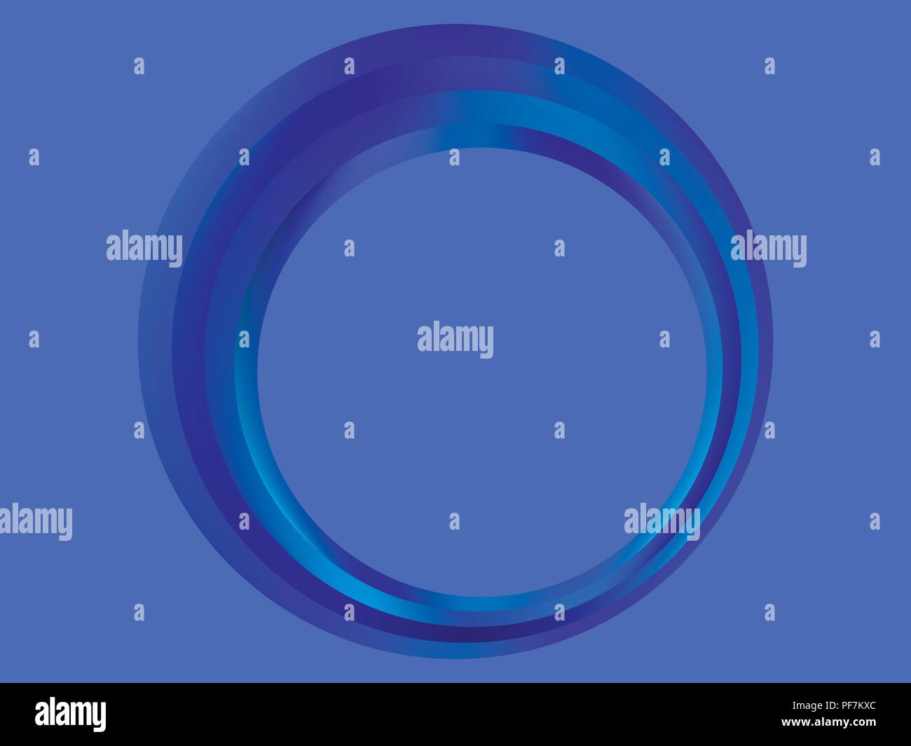 Gradient ring is blue. Fashionable frame, logo design. Vector