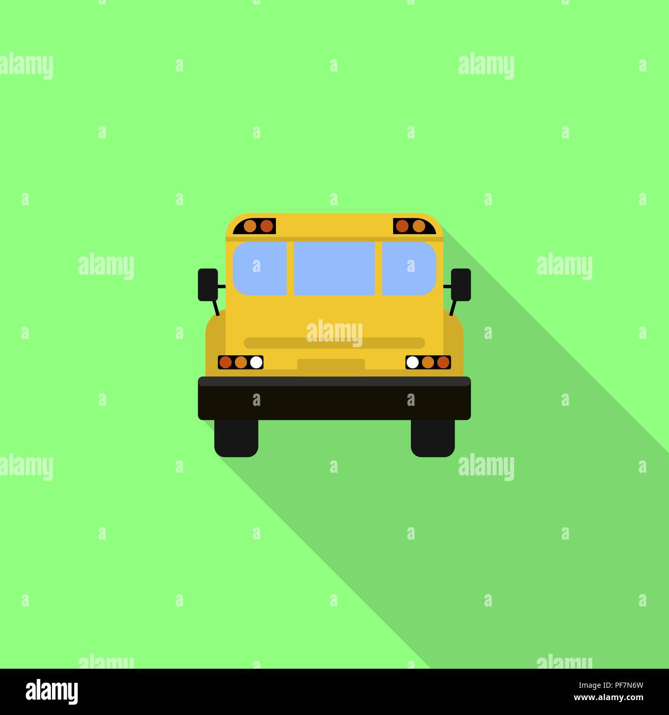 School bus rear view Stock Vector Images - Alamy