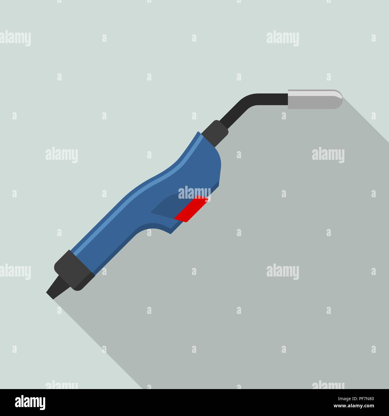 Welder tool for work icon, flat style Stock Vector
