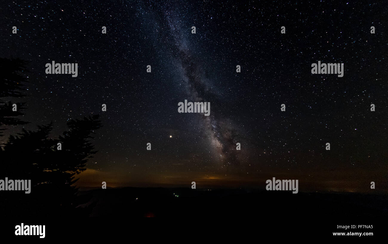 A clear view of the Milky Way from the dark skies of Spruce Knob in