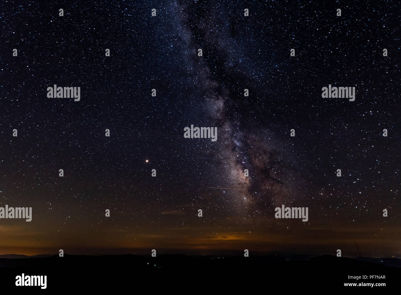 A clear view of the Milky Way from the dark skies of Spruce Knob in