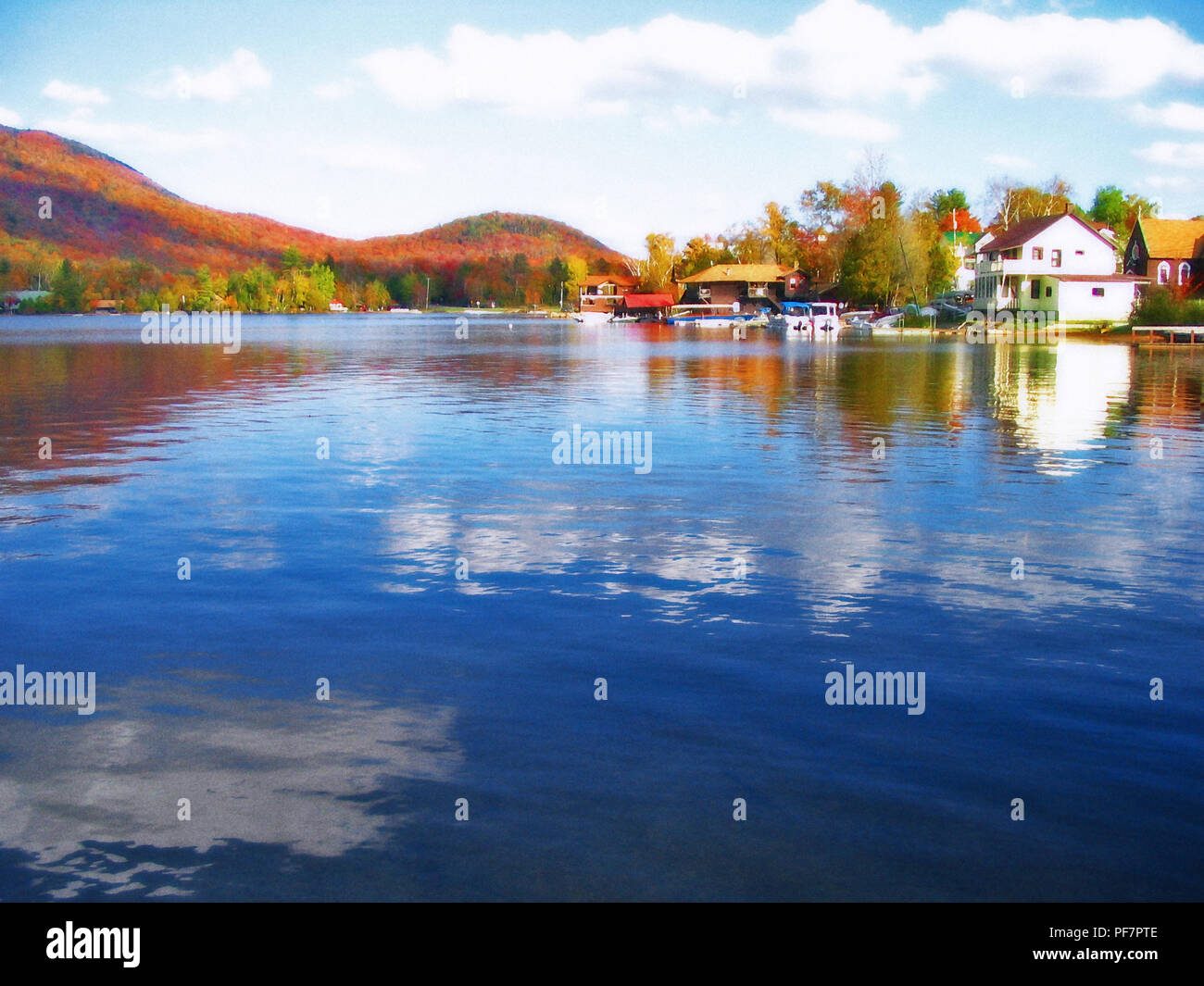 Traveling through the Adirondacks in upper state New York, USA we came
