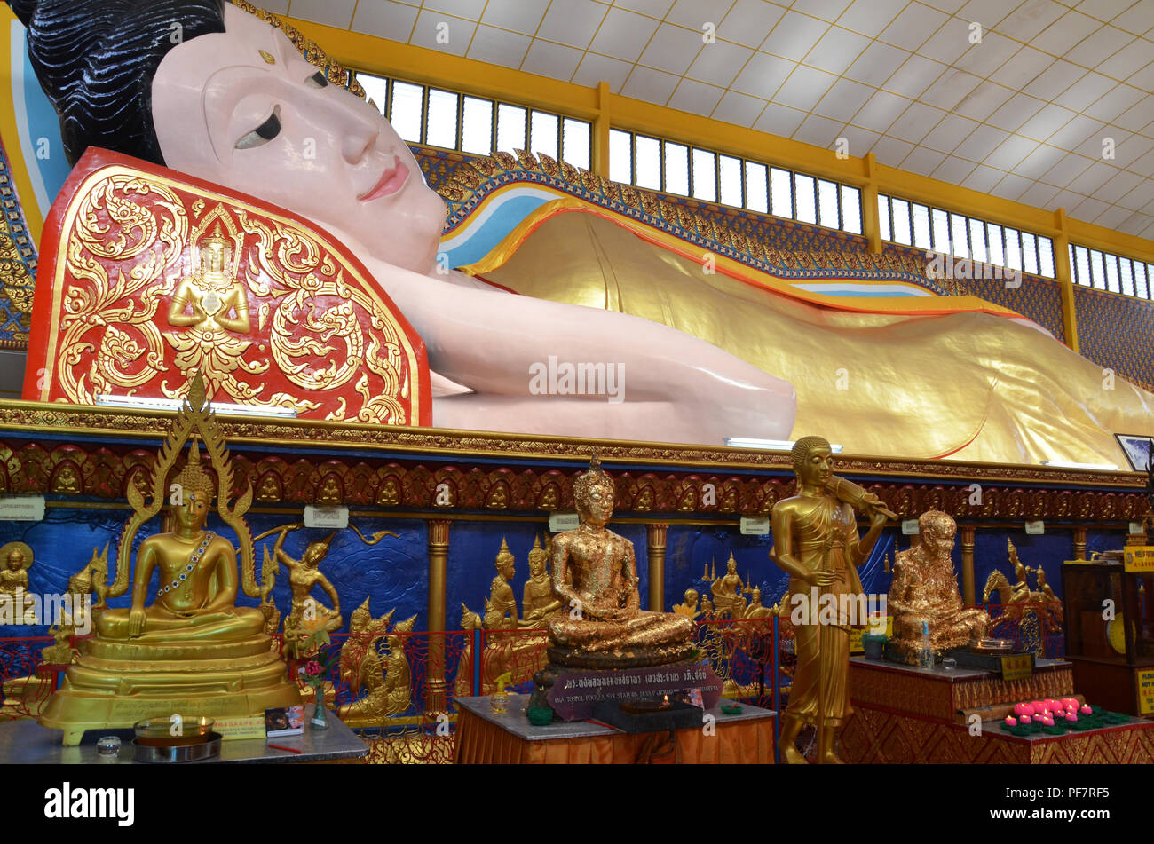 Thai Buddhist Temple, Chayamangkalaram, in Penang Malaysia Stock Photo