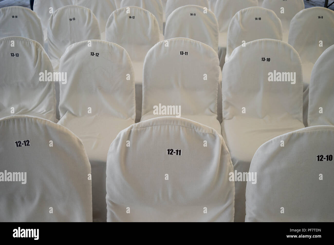 Theater chairs numbers hi-res stock photography and images - Alamy