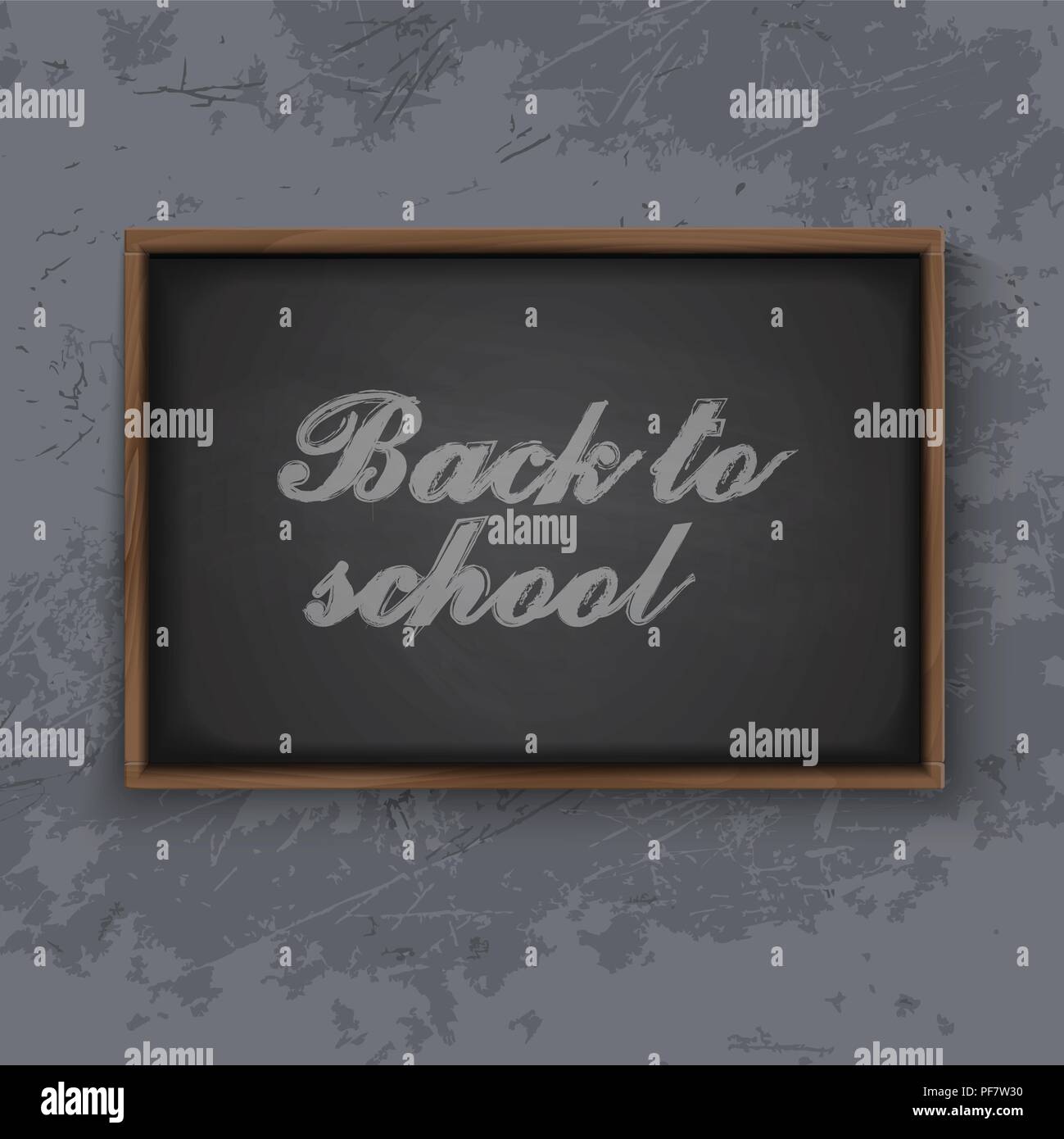 Back to School Chalkboard Stock Vector Image & Art - Alamy
