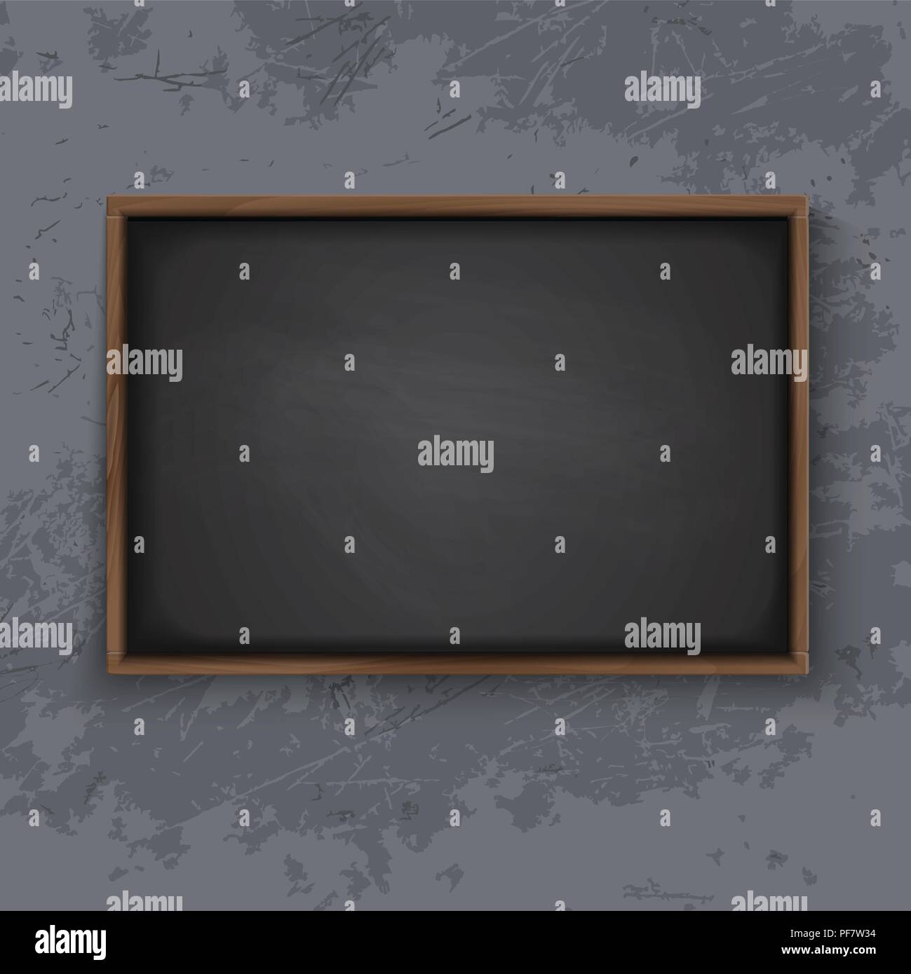 Blackboard on the wall Stock Vector