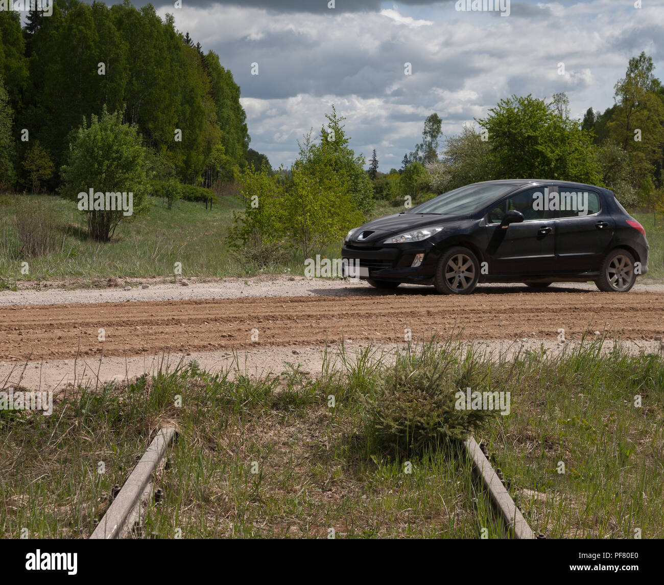 Old abandoned railroad track over hi-res stock photography and images ...