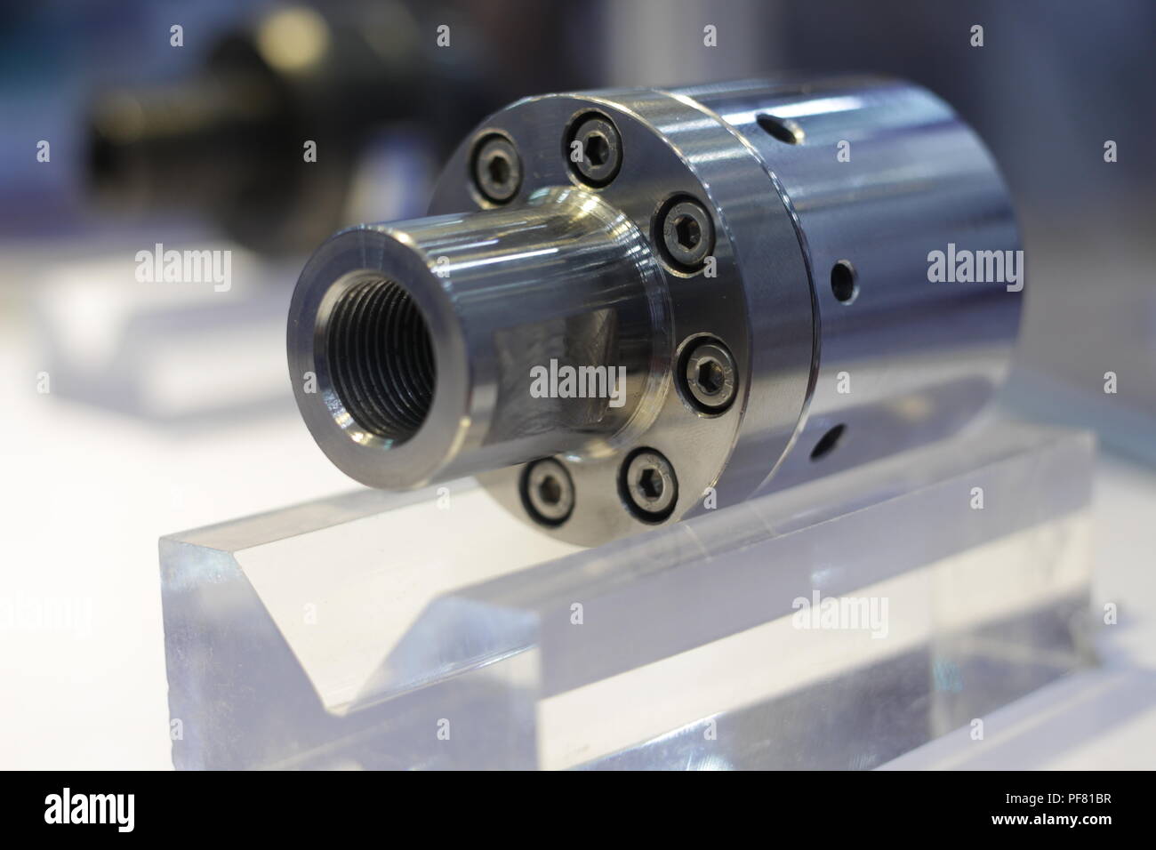 mechanical rotary joint for power transmittion ; close up Stock Photo