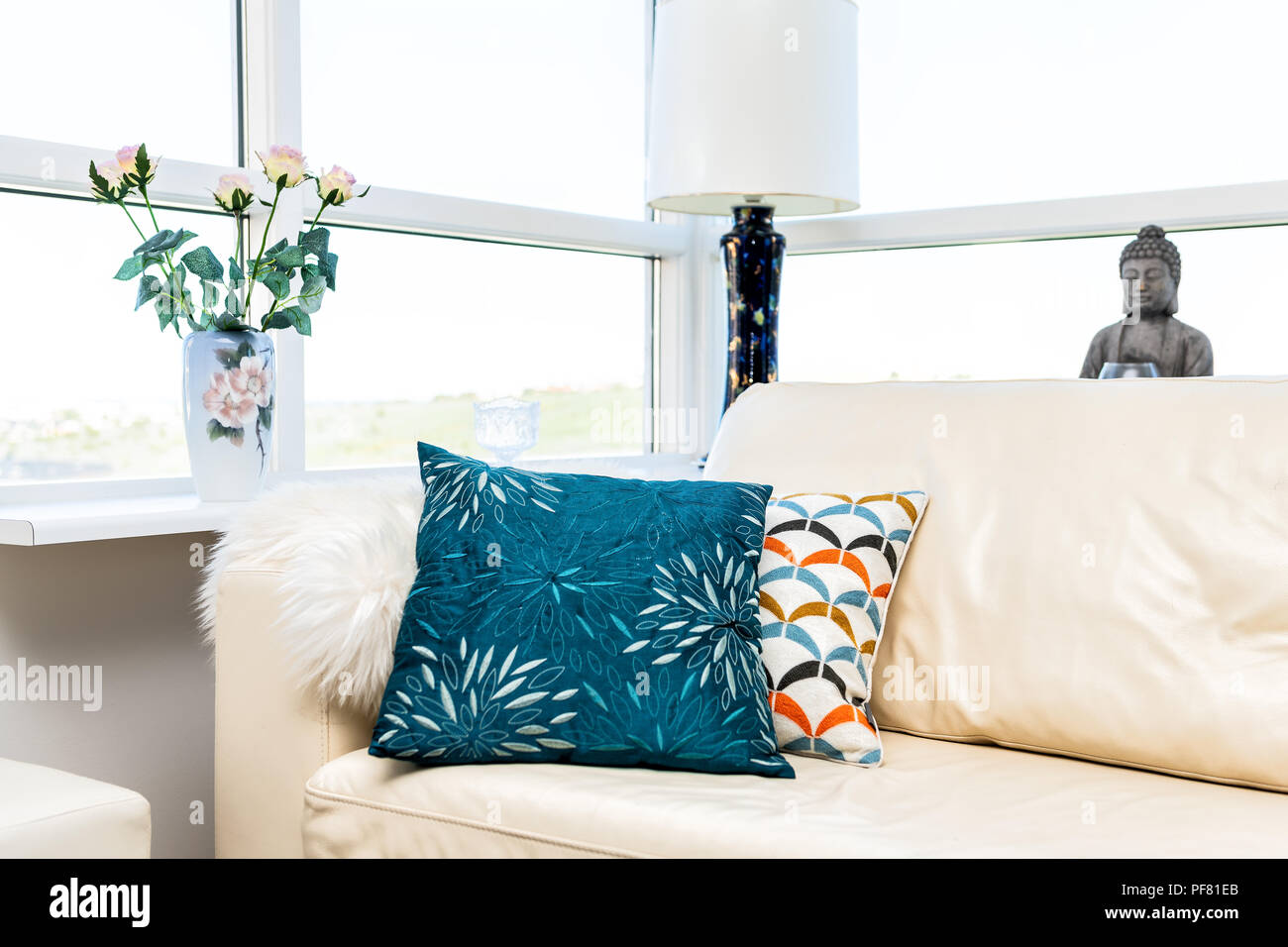 Interior Of Modern Decoration Decor In Room With Furniture Couch