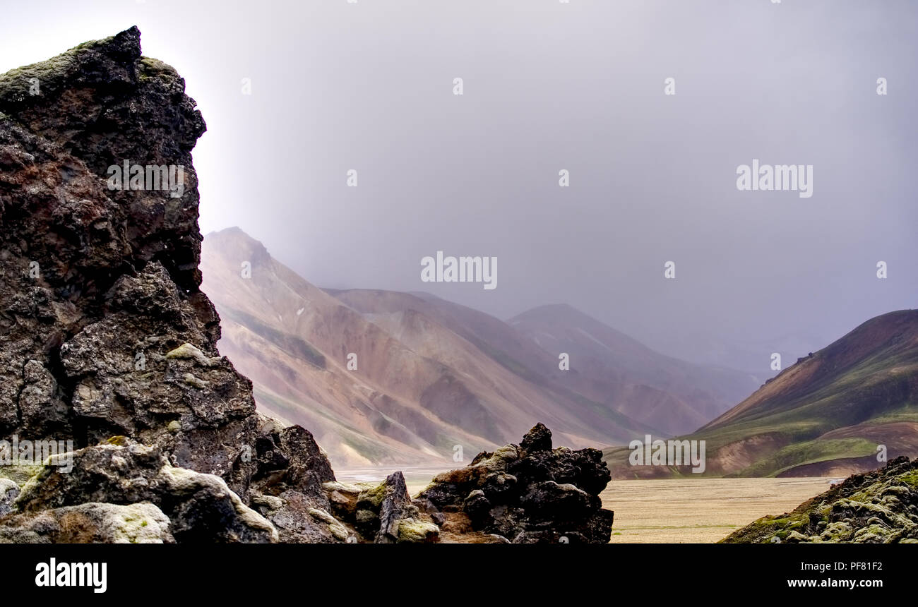 Rainbow Mountains in Iceland Stock Photo - Alamy