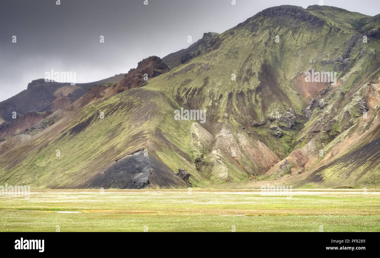 Rainbow Mountains in Iceland Stock Photo - Alamy