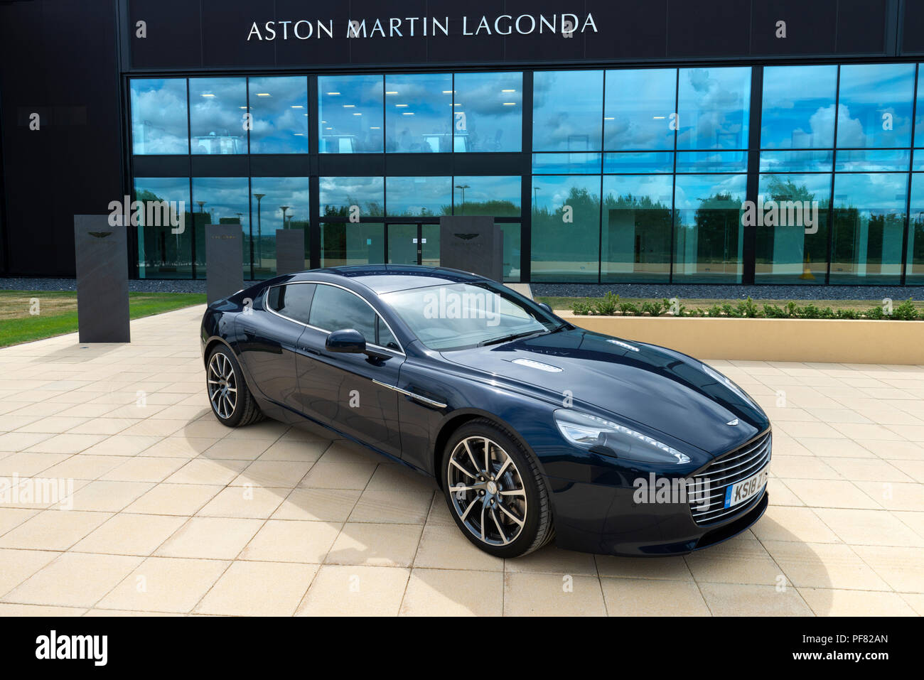 An Aston Martin Rapide S Four Door Sports Saloon Car Photographed