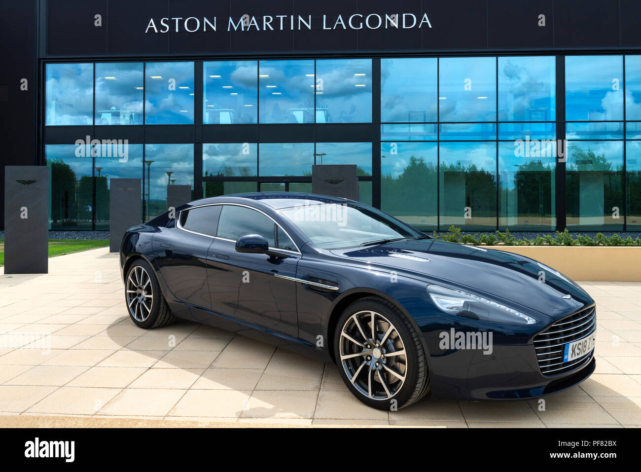 An Aston Martin Rapide S Four Door Sports Saloon Car Photographed