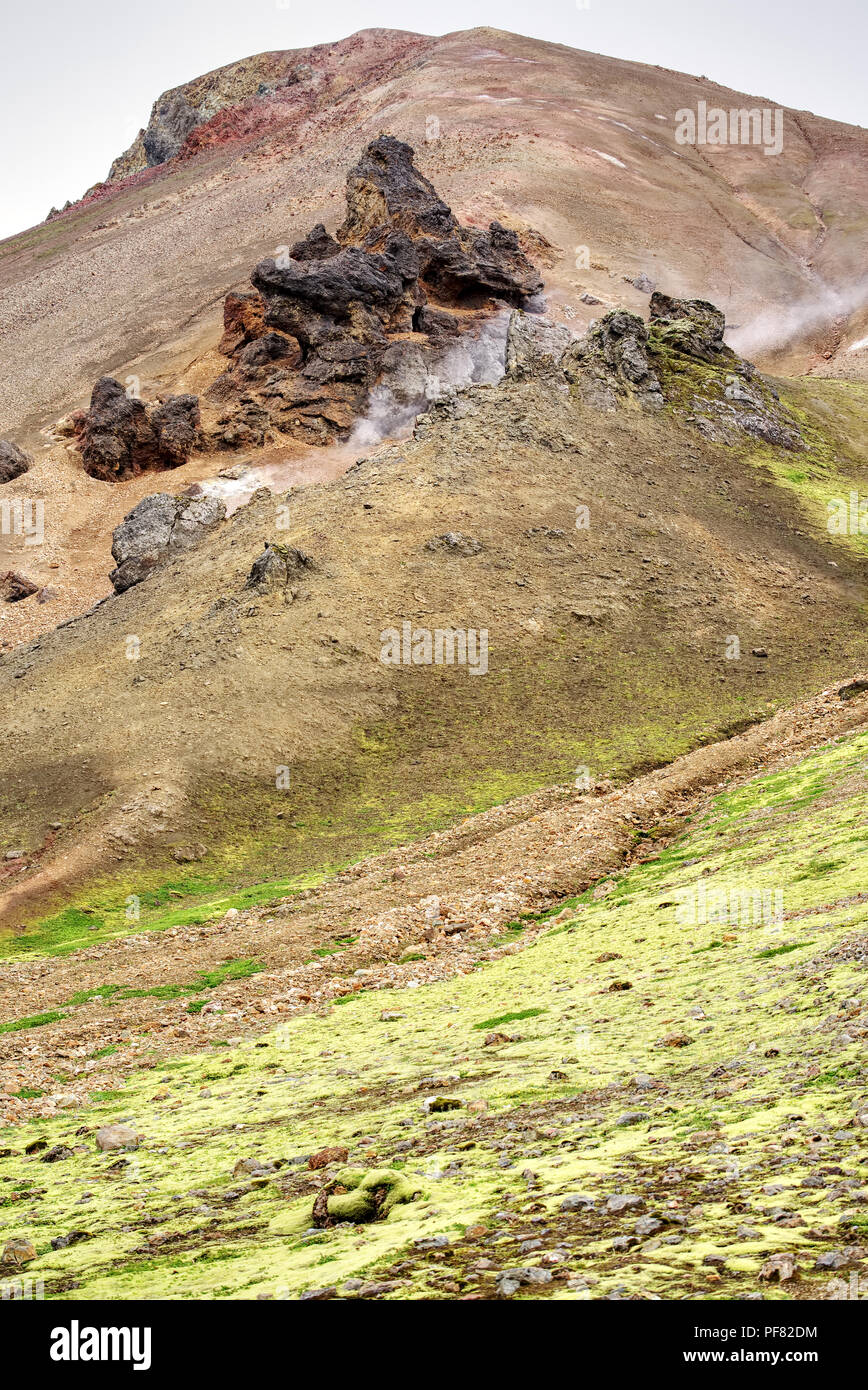 Rainbow Mountains in Iceland Stock Photo - Alamy