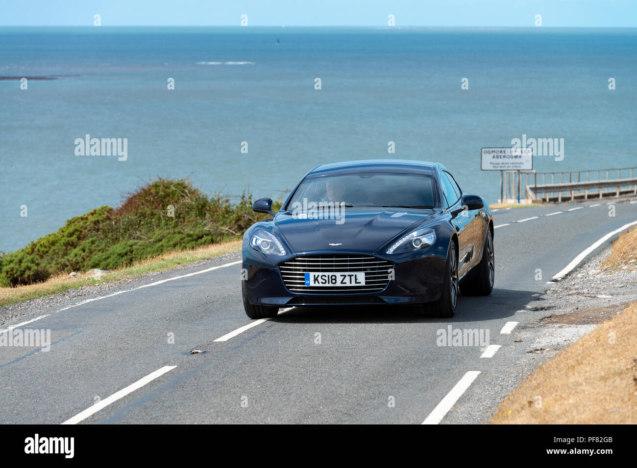 An Aston Martin Rapide S Four Door Sports Saloon Car Photographed
