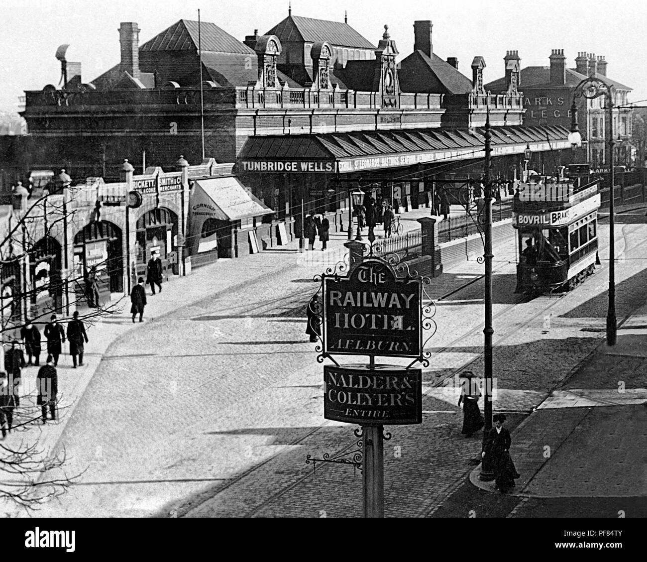 East Croydon Railway Station, early 1900s Stock Photo