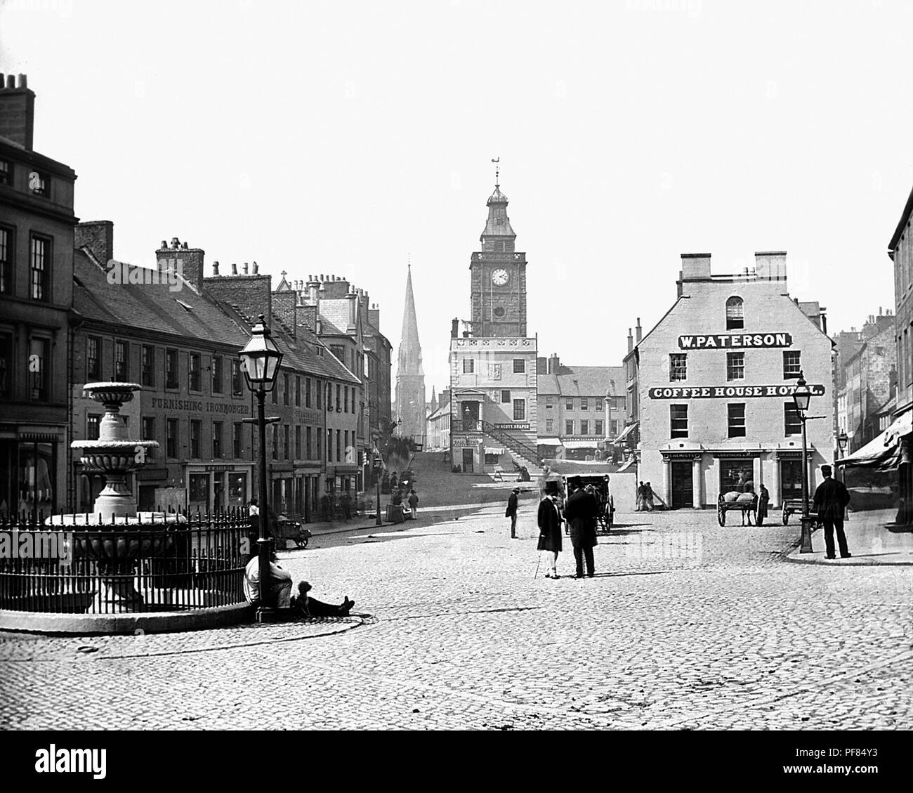 Dumfries High Street, Victorian period Stock Photo Alamy