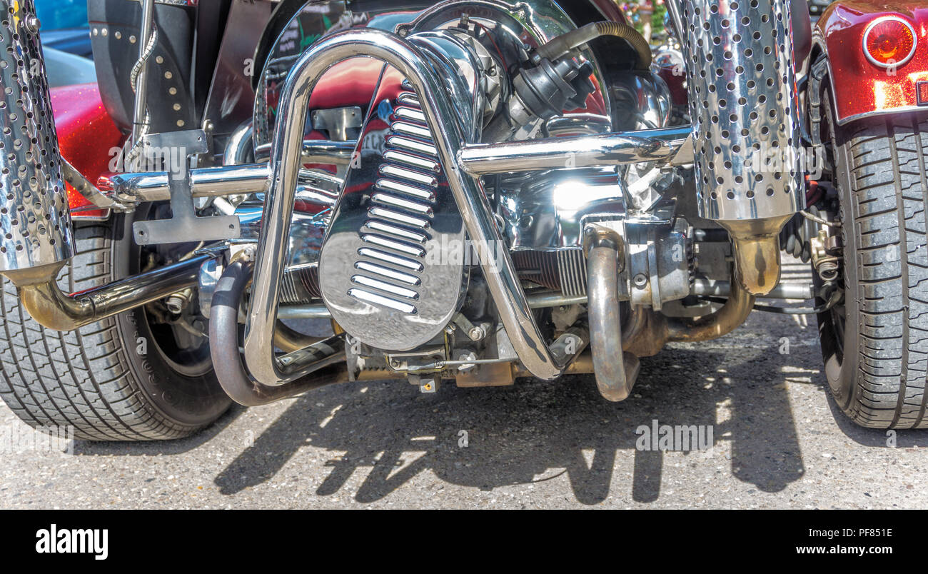 Push Bike Made To Look Like Motorcycle Dragster, Stock Photo, Picture