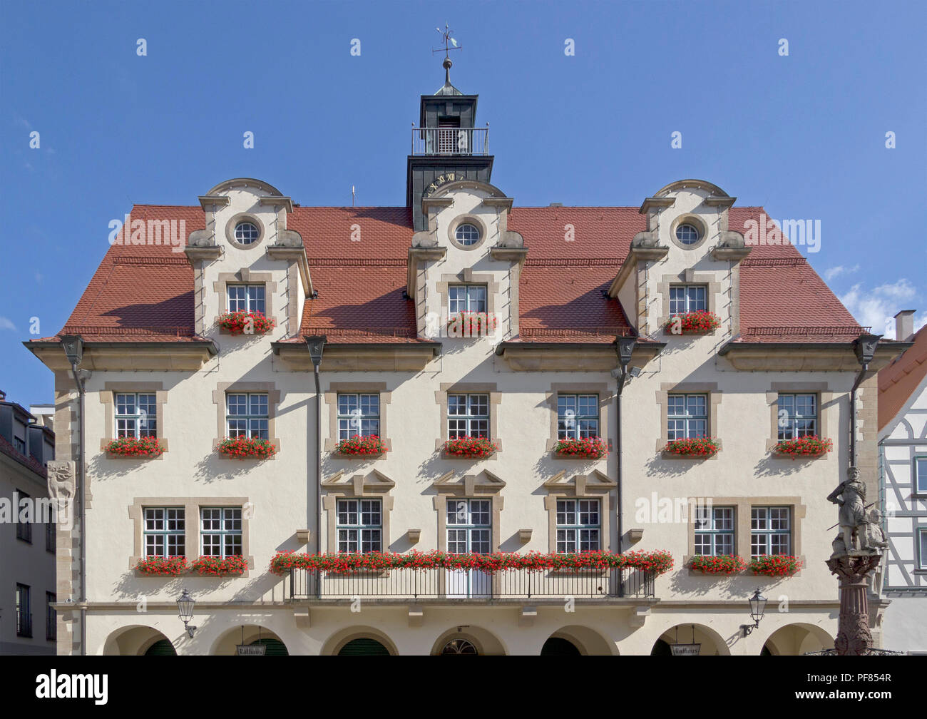 town hall, Sigmaringen, Baden-Wuerttemberg, Germany Stock Photo