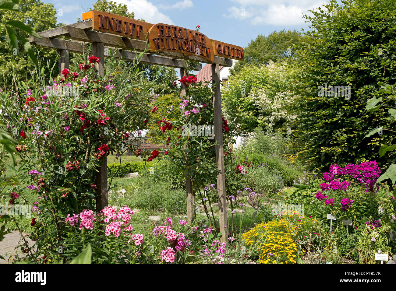 Kneipp Garden, Sigmaringen, Baden-Wuerttemberg, Germany Stock Photo