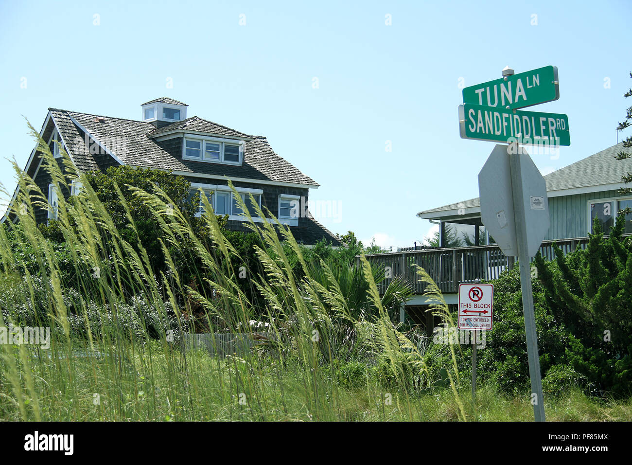 Rental houses on the shore of the Atlantic Ocean, at Virginia Beach