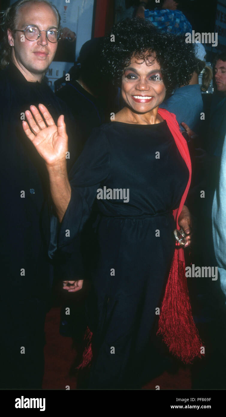 HOLLYWOOD, CA - JUNE 28: Singer/actress Eartha Kitt attends Paramount Pictures Premiere of 'Boomerang' on June 28, 1992 at Mann's Chinese Theatre in Hollywood, California. Photo by Barry King/Alamy Stock Photo Stock Photo