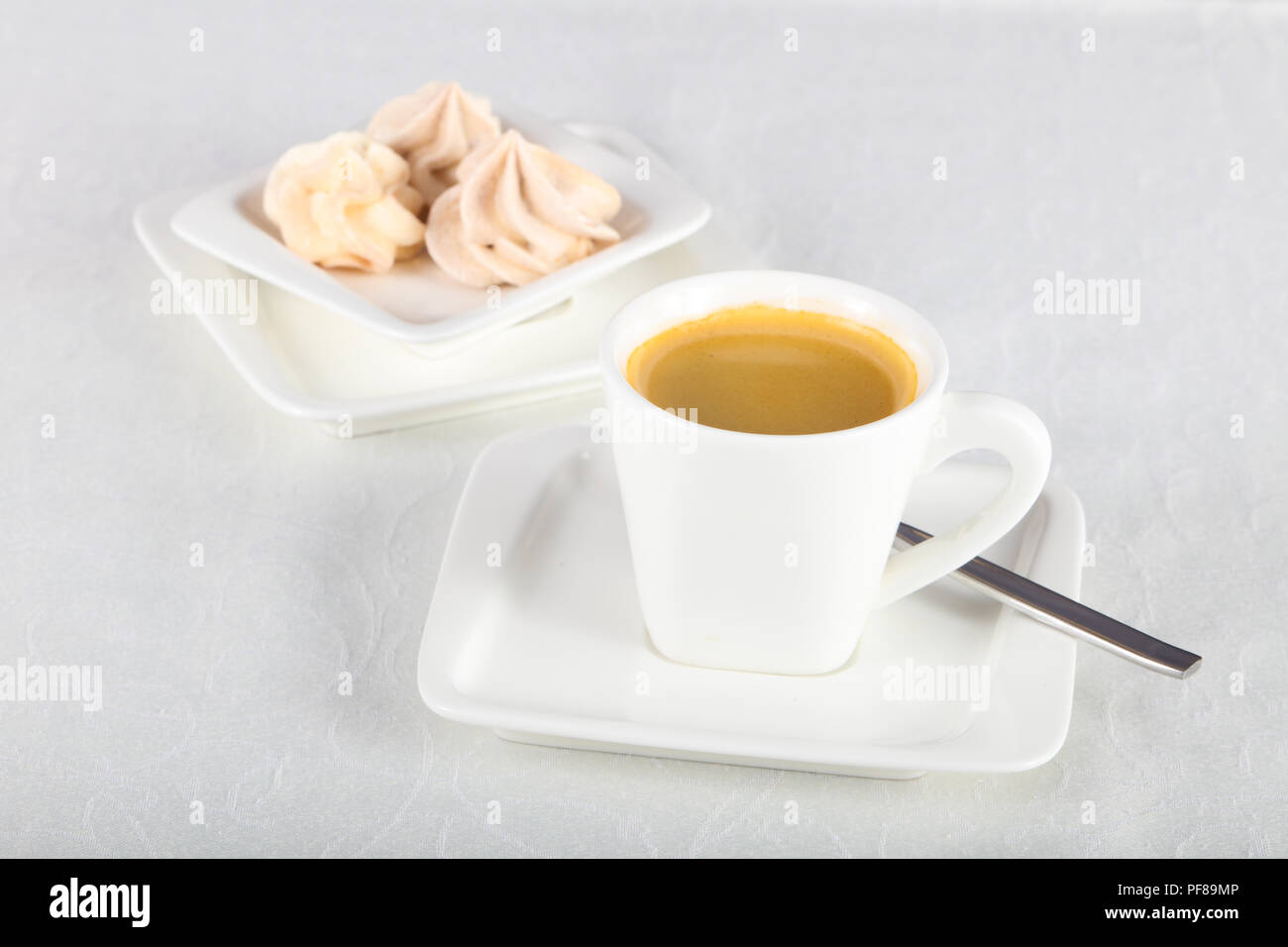 Hot Espresso coffee Stock Photo - Alamy