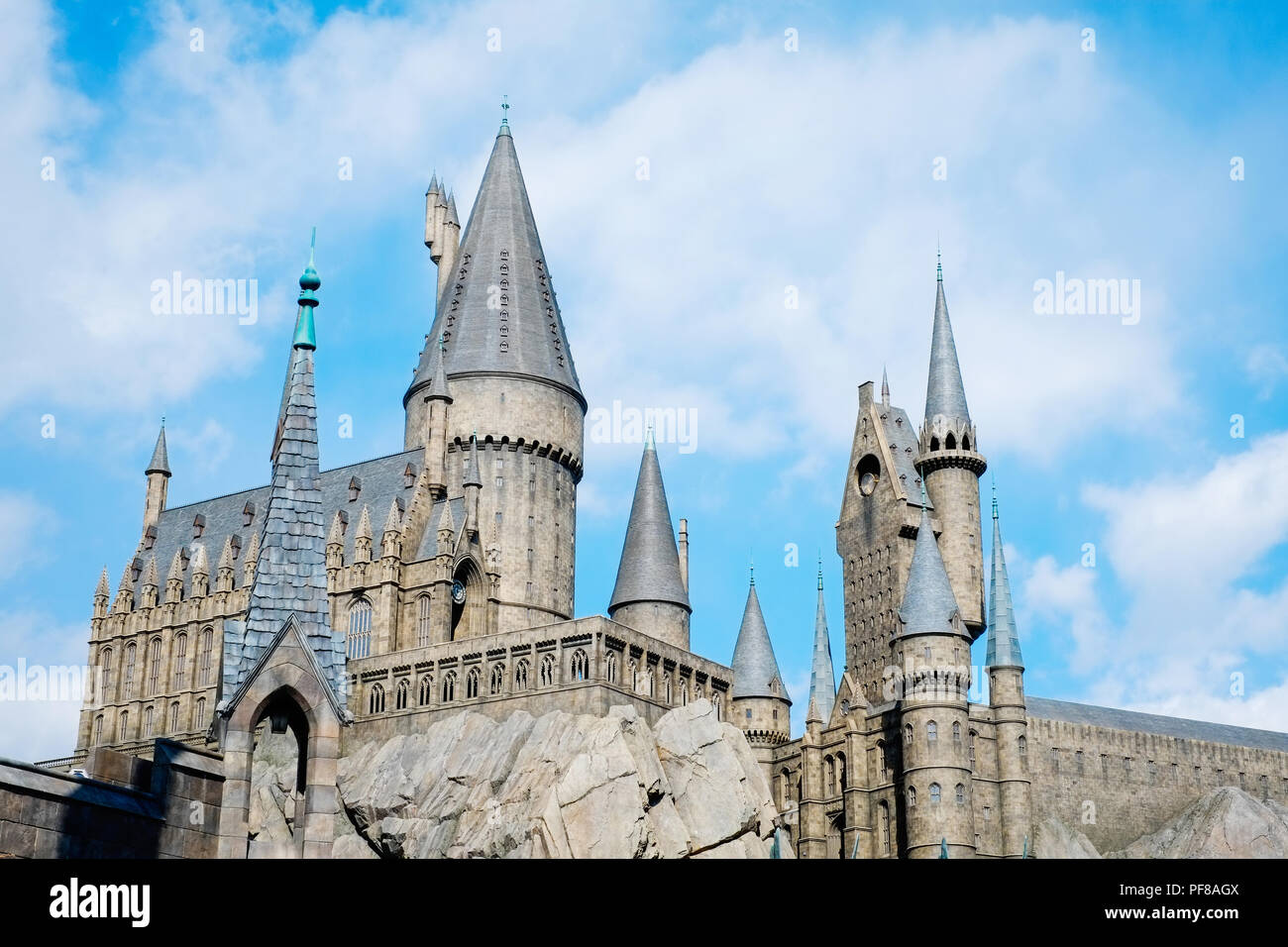 The Wizarding World Of Harry Potter The Medieval Castle In Universal Studios Japan Usj Osaka Japan Stock Photo Alamy