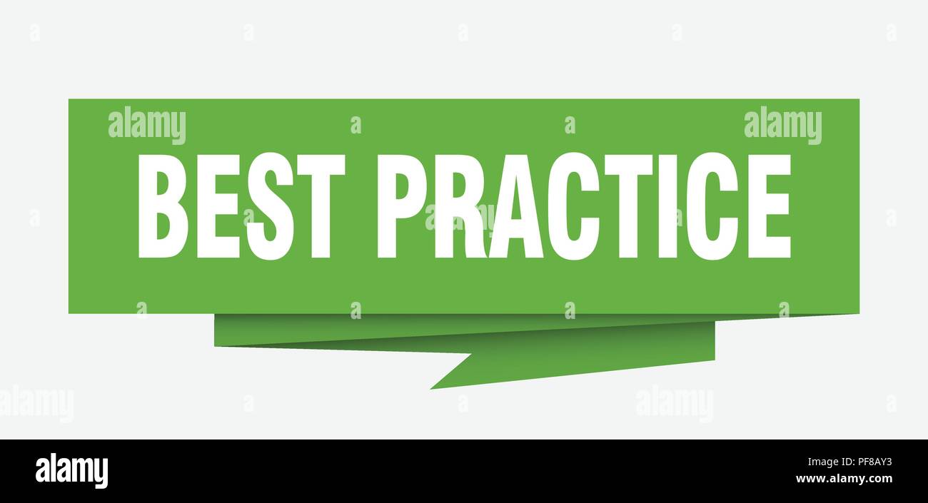 Best Practice Sign Best Practice Paper Origami Speech Bubble