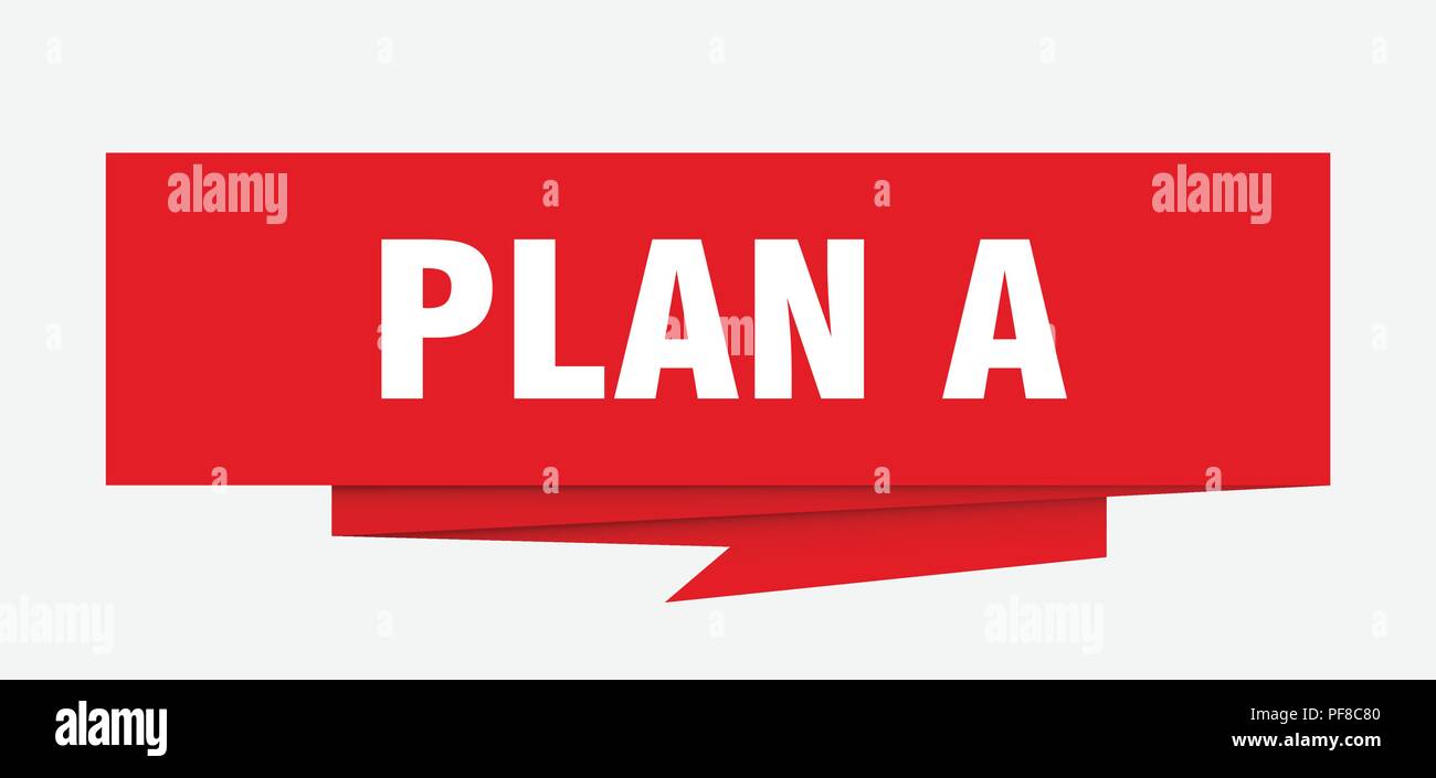 Plan A Sign plan a sign. plan a paper origami speech bubble. plan a tag. plan a ...