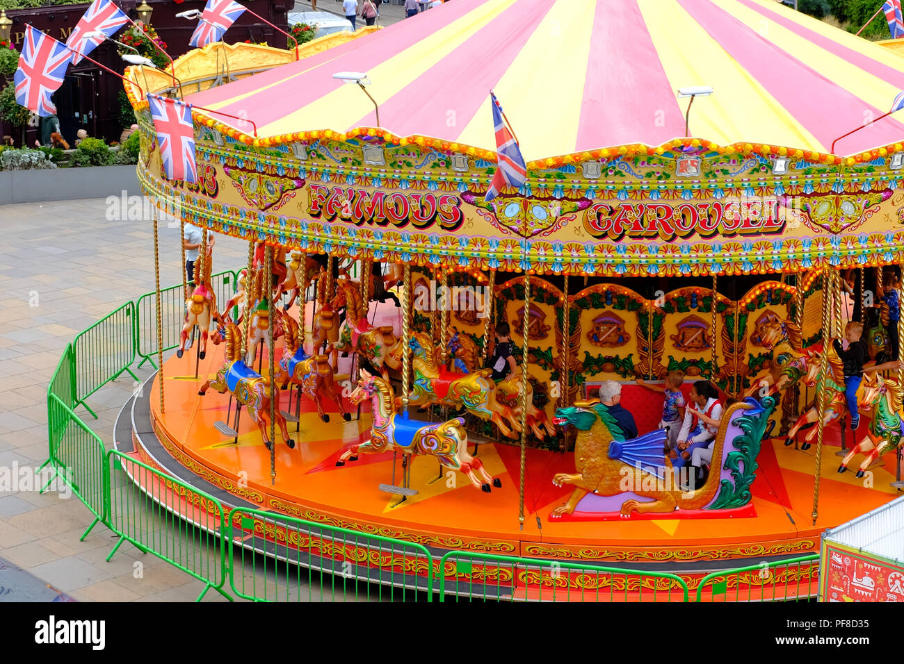 Fairground ride at Greenwich London UK Stock Photo - Alamy