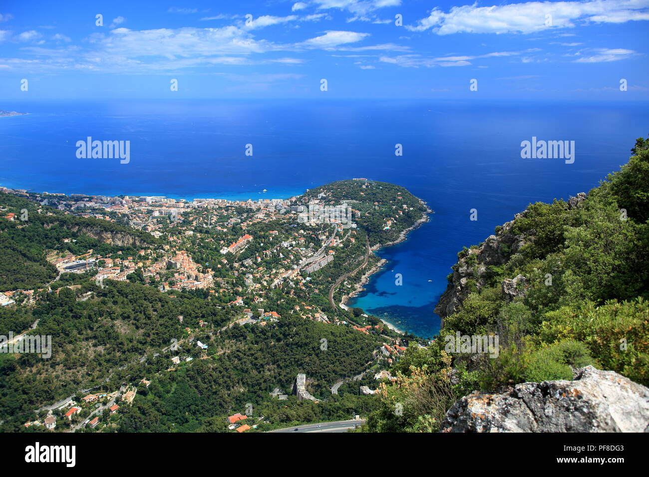 Aerial view of Roquebrune Cap Martin, AlpesMaritimes, 06, Cote d'Azur, PACA, France Stock Photo Aerial view of Roquebrune Cap Martin, AlpesMaritimes, 06, Cote d'Azur, PACA, France Stock Photo