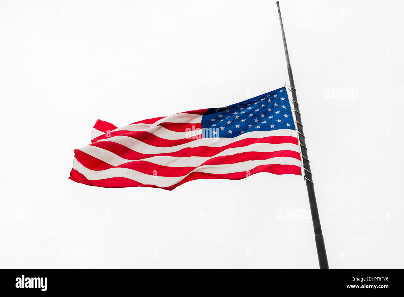 American us flag half mast hires stock photography and images Alamy