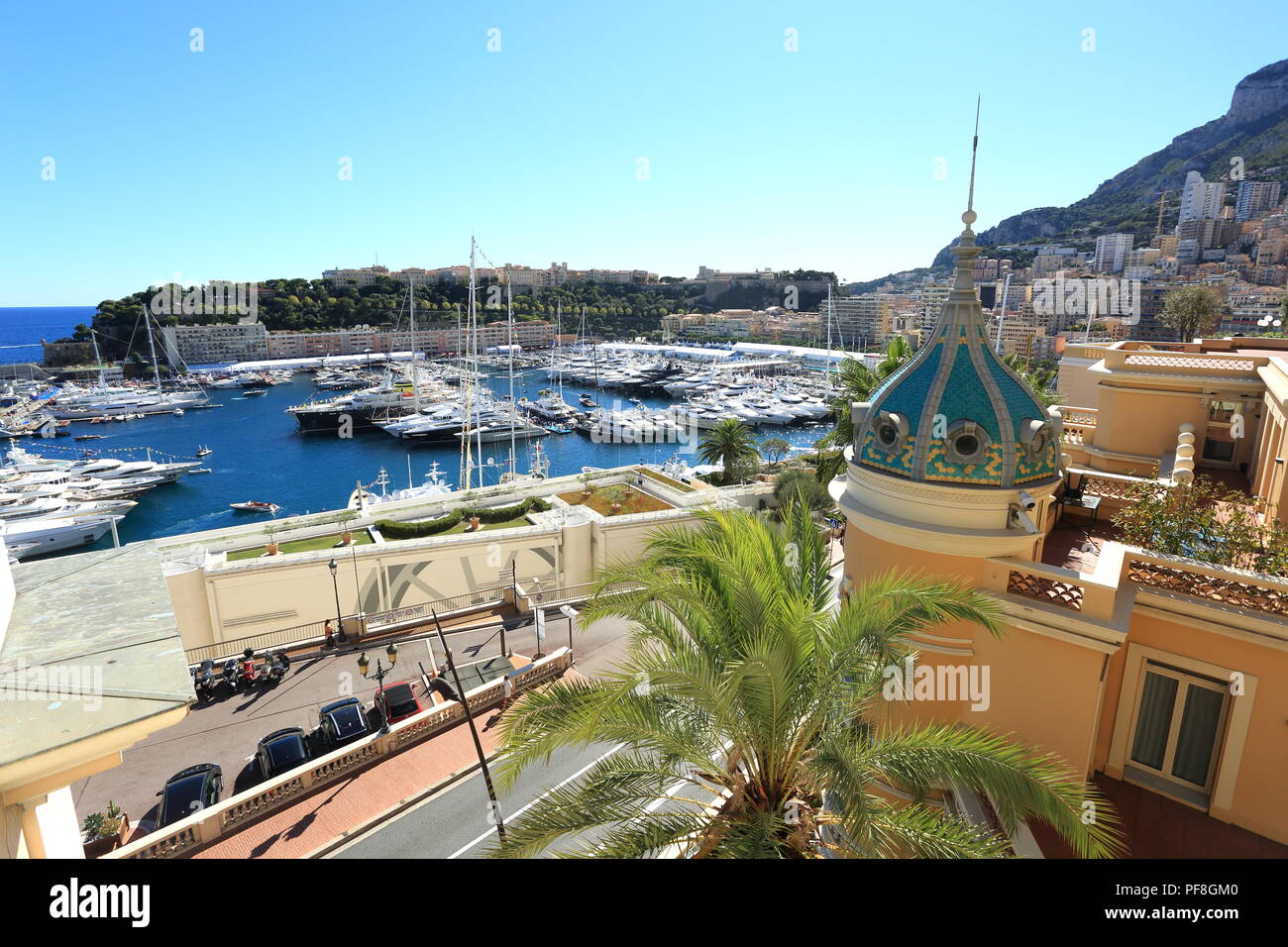 Hercule harbor, Monaco, Principaute de Monaco, Stock Photo