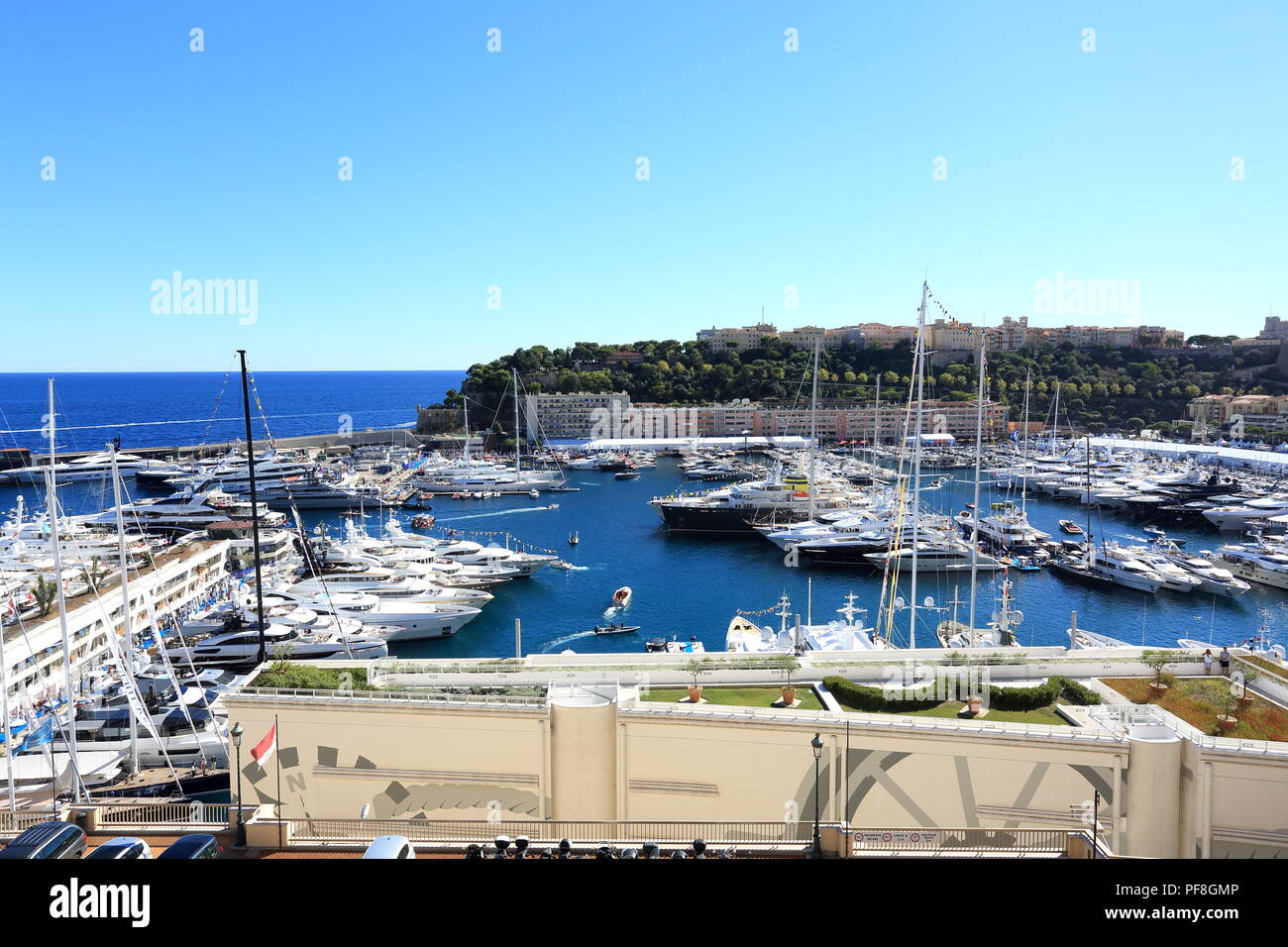 Hercule harbor, Monaco, Principaute de Monaco, Stock Photo