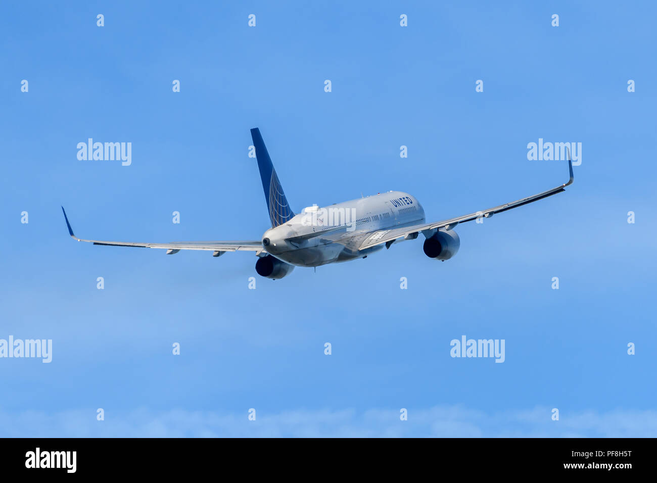 United Airlines Boeing 757 Stock Photo