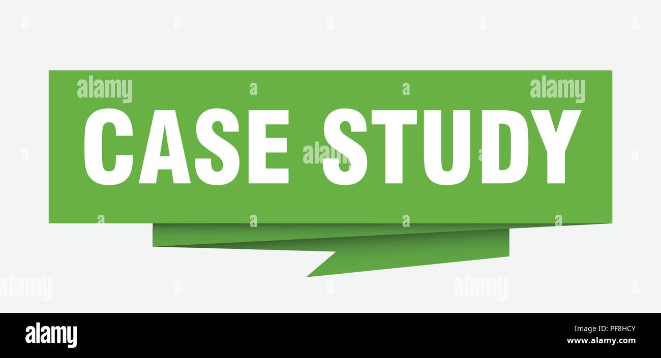 case study sign. case study paper origami speech bubble. case study tag. case study banner Stock Vector