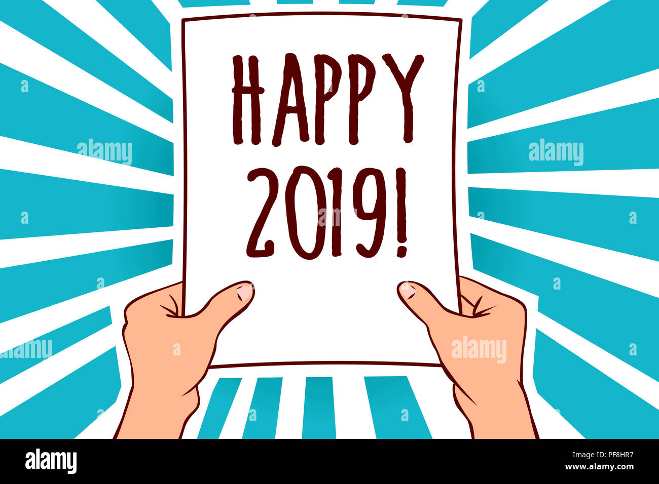 word writing text happy 2019 business concept for time or day at word a day calendar 2019