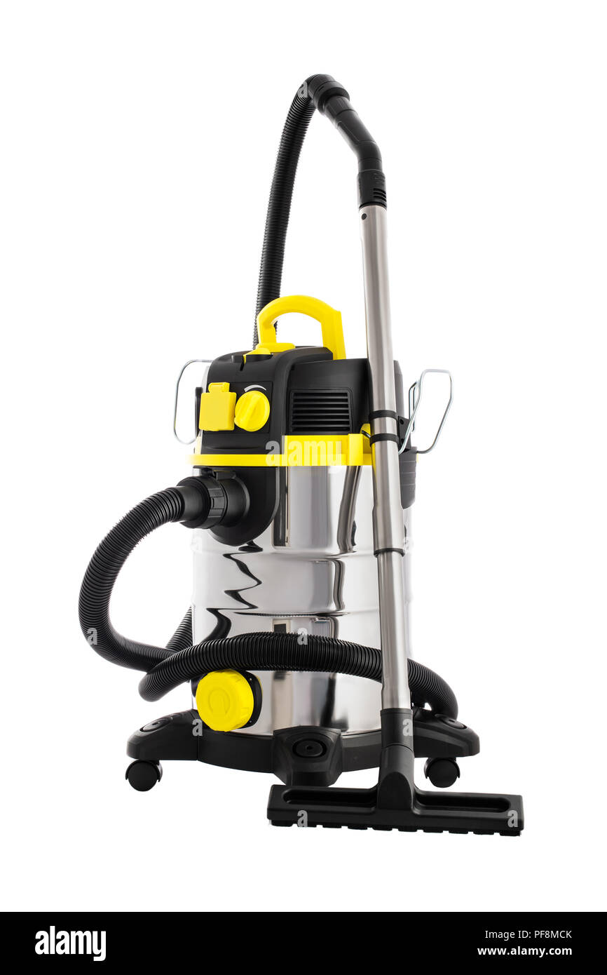 Vacuum cleaner isolated on white. Professional cleaning machine for wet and  dry floors Stock Photo - Alamy