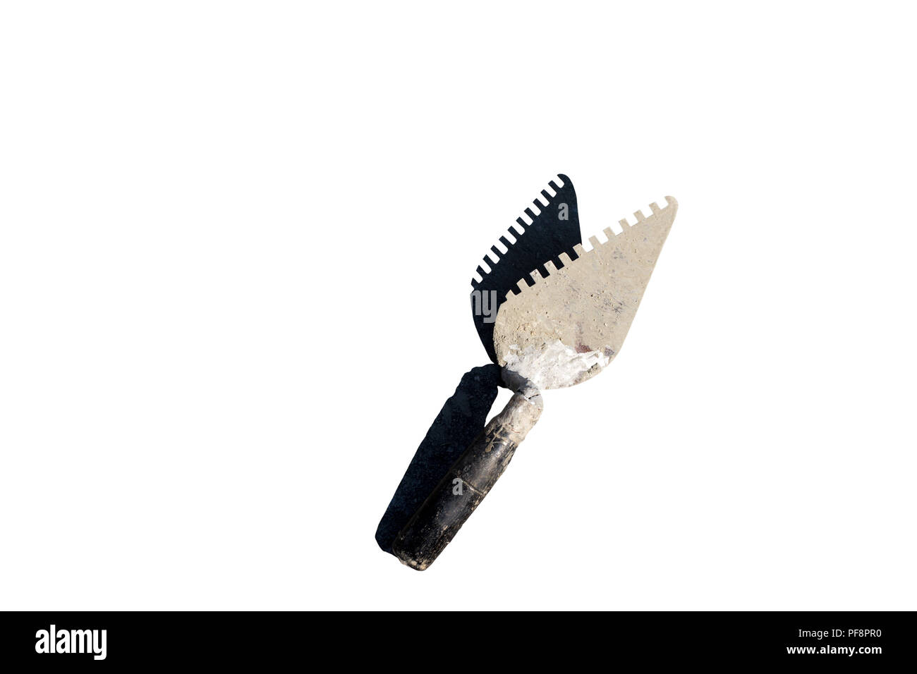 Used construction trowel isolated Stock Photo Alamy
