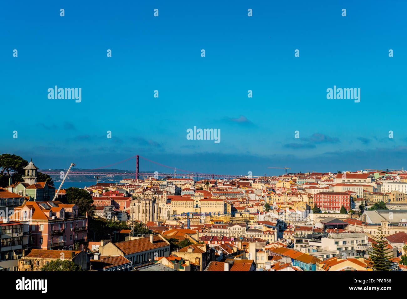 Old Town Lisbon. street view of typical houses in Lisbon, Portugal, Europe Stock Photo