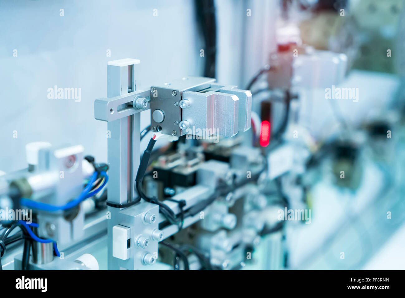 industrial engineer working with machine.Smart factory use Automation ...