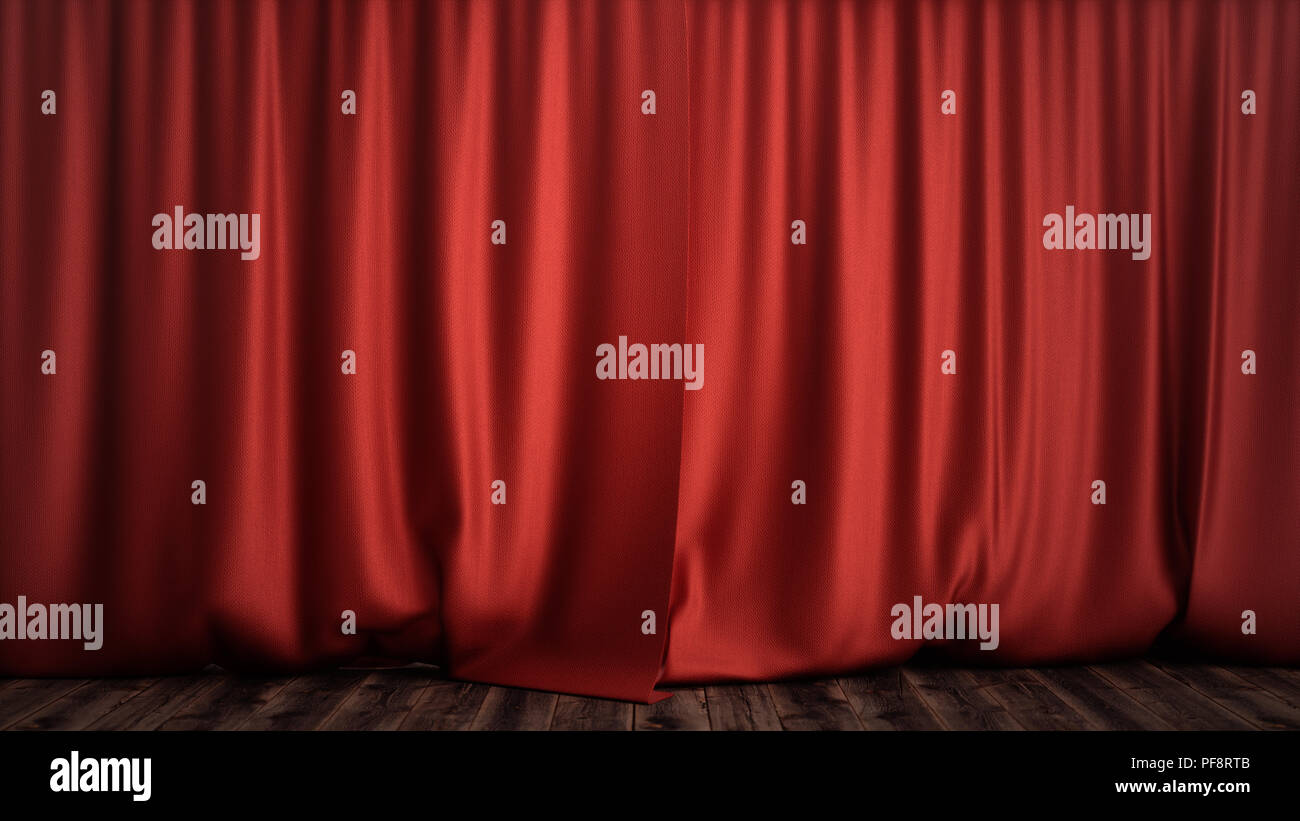 3d Illustration Luxury Red Silk Velvet Curtains Decoration Design Ideas Red Stage Curtain For Theater Or Opera Scene Backdrop Mock Up For Your Design Project Stock Photo Alamy